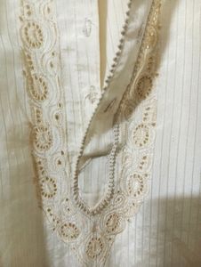 Vintage Embroidered Striped Tunic