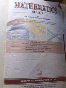R.D. Sharma Mathematics - Class X