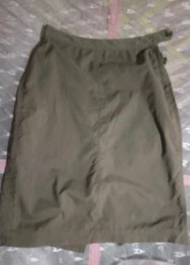 Brown A Line, Knee Length Skirt, Midi Skirt