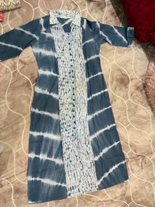 Tie-Dye Button-Up Top