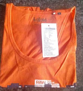Orange Graphic T-Shirt (Sleeveless)