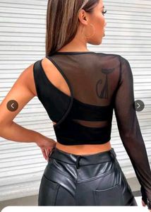Asymmetric Cutout Crop Top🎃