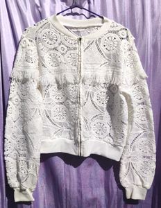 Floral net jacket/top