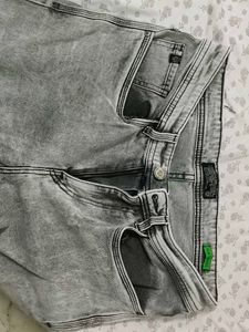Gray Denim Jeans