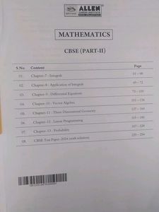 Allen Class XII Textbooks - Physics, Chem, Math