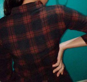Plaid Shirt with Smileys