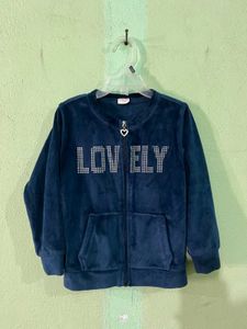 Lovely Blue Velvet Jacket
