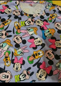 Disney Cartoon Print Top