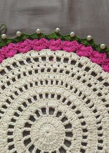 Handmade Crochet Mat/Thalposh