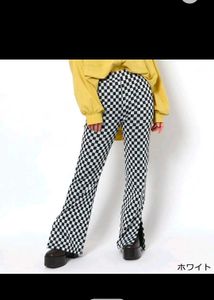 Checkered Flare Leg trousers 🦓⬛⬜