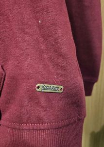 Burgundy Zip-Up Hoodie
