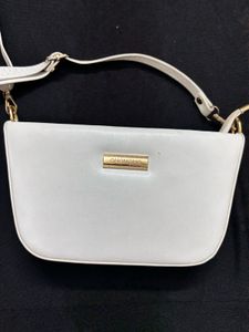White Colour Sling Bag Women