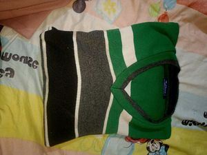 Mens Striped Knit Sweater