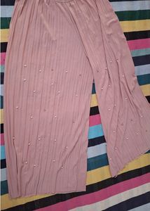 Vintage Pink Sleeveless Dress With Pant