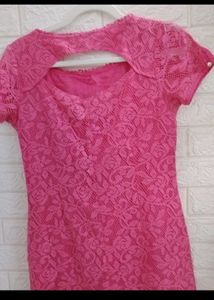 Latin Quarters Pink Lace Dress