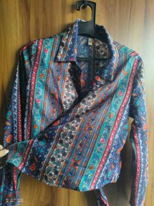 Multicolour Wrap Top