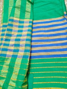 Green &amp; Blue Saree