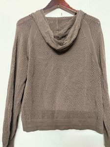 Hooded Knit Cardigan