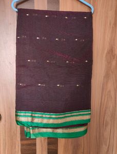 Magenta Cotton Silk Saree (Women)