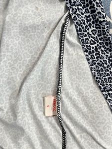 Leopard Print Maxi Skirt with Slit