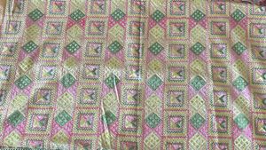 Pastel Phulkari Dupatta With Delicate Stone Work