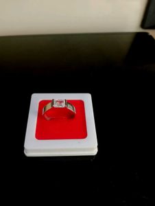 Diamond Ring Pure Silver