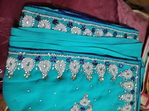 Silver Handwork Saree