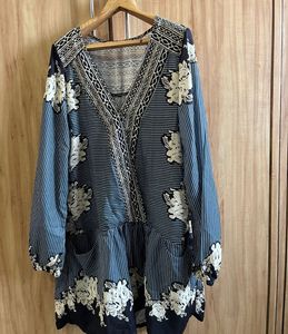 Floral Print Long Sleeve Dress- Size M