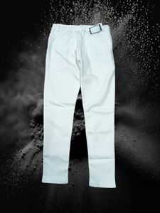 White Casual Pants