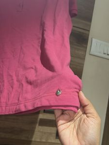 Pink Polo Top