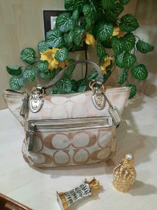 Coach Signature Canvas Satchel