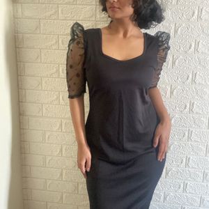 Black Bodycon Maxi Dress