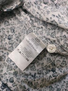 Floral Print Button-Down Top