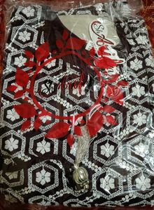 purple and white colour embroidery kurthi