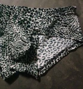 Men Leopard Print Underwear Low Waist Bulge Pouch