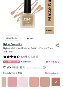 Matte Nailpaints from Nykaa Cosmetics