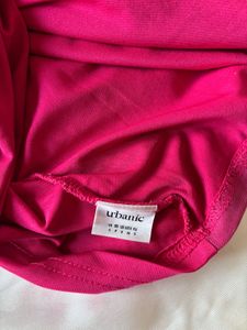 Urbanic Pink Mesh Bodycon Mini Dress