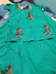 Green Embroidered Lehenga Jacket