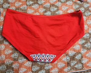 red preloved brief