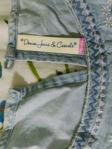 Blue Embroidered Blouse