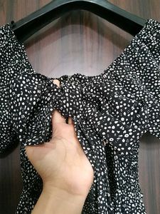 Dotted Mini Dress