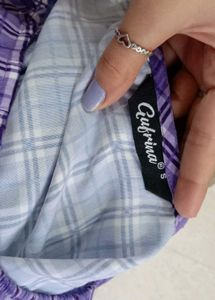Vintage Plaid Puff Sleeve Dress