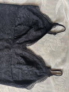 Black Lace Bodysuit with Adjustable Straps