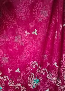 Beautiful Rani Pink Saree For Festive Wear