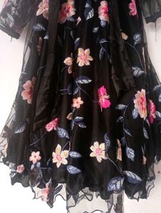 Baby Frock Emported Net Full Umbrella Ghere Up Dow