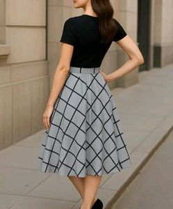 Blue Plaid Skirt !! At 300/-😺