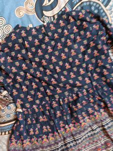 Boho Print Short Kurti/Mini Dress