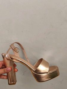 Rose Gold Platform Heels