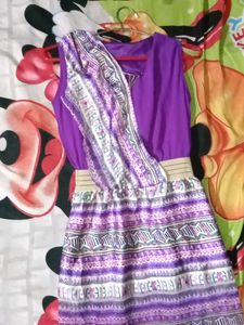 Purple Aztec Print Dress