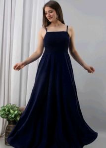 Navy Blue Maxi Dress
